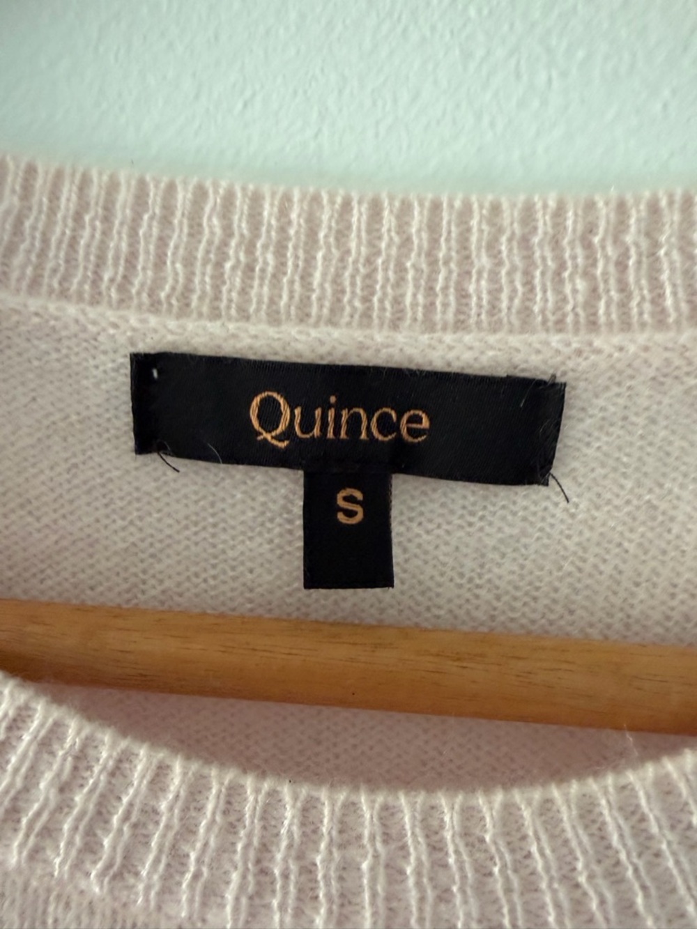 Quince Women's Crew Neck Sweater in Light Pink - Picture 8 of 10